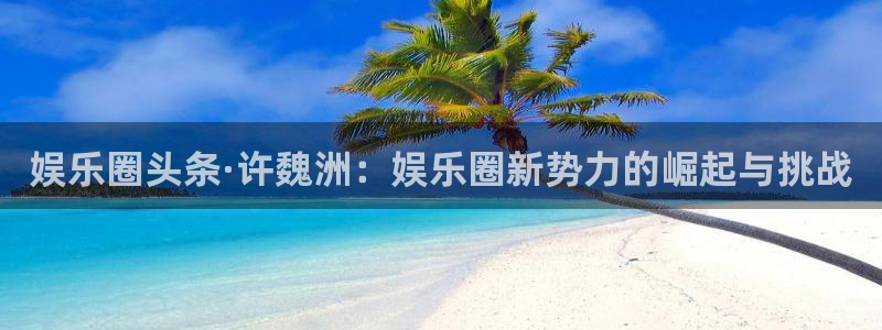 杏悦2登录地址：娱乐圈头条·许魏洲：娱乐圈新势力的崛起与挑战
