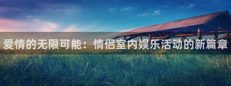 杏悦体育凯捷平台注册：爱情的无限可能：情侣室内娱乐活动的新篇章